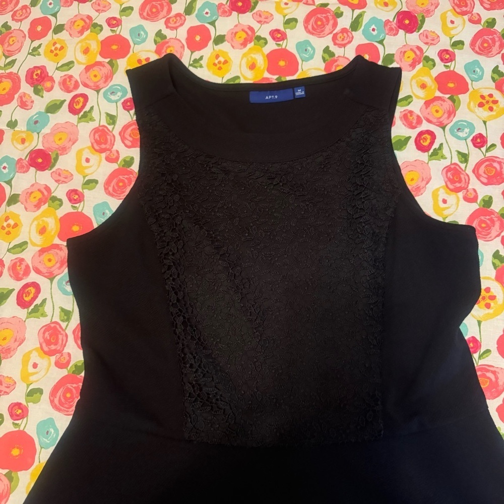 Women apt 9 medium black dress - Picture 2 of 5